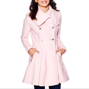 guess envelope collar coat